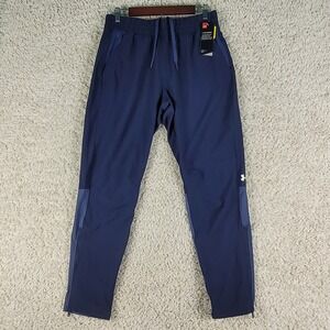 Under Armour Squad Warm-Up Pants Women's Medium Navy Blue NWT UA Storm Joggers